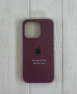 Чохол-накладка Silicone Case Original Full Cover для iPhone 14 Pro - №42 бордовий 40000668 фото