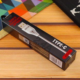 USB кабель Aspor AC-07 Type-C 2.4A/1м-белый 910117 фото