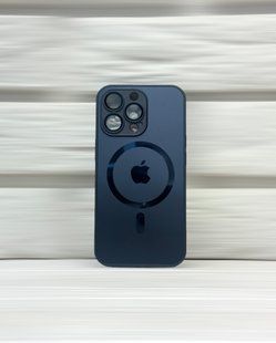 Чохол-накладка AG Glass MagSafe Matt Frame Logo для iPhone 13 Pro- чорний графіт 40201498 фото