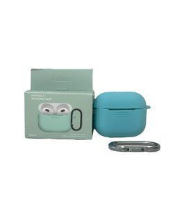 Чохол силіконовий для AirPods 3- бірюза 51474 фото