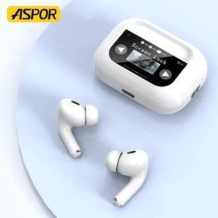 Bluetooth наушники Aspor A629 ANC Earbuds with Touch Screen- белый 51585 фото