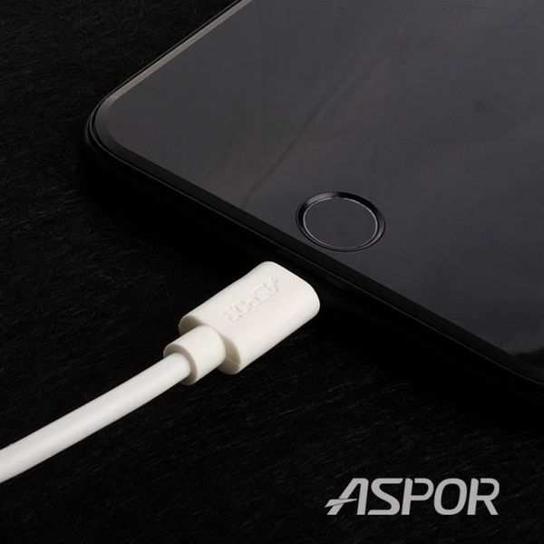 USB кабель Aspor A172 N Lightning (3.4A/1.2m)- білий 51354 фото