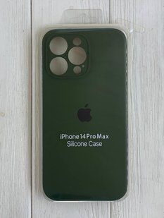 Чехол-накладка Silicon Case Full Camera Protective для iPhone 14 Pro Max- темно-зеленый 40201241 фото