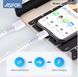 USB кабель Aspor A125 Micro Quick Charge 6A/1м-белый 910295 фото 1