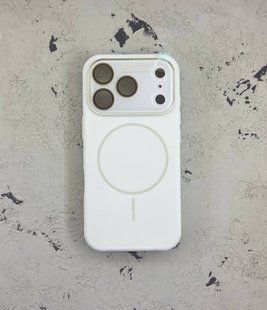 Чохол-накладка Silicone Auto Focus Magnetic для iPhone 17 Pro/18 Pro- білий 40202052 фото