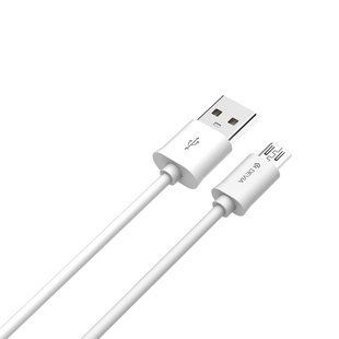 USB кабель DEVIA Micro Smart Series (5V 2.1A,1M) - белый 779862 фото