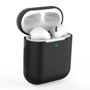 Чехол Soft Touch для AirPods в пластиковой упаковке - черный 811230 фото