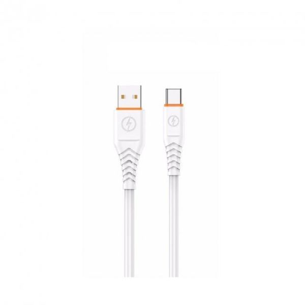 USB кабель Aspor A127 Type-C Quick Charge 6A/1м-белый 910297 фото