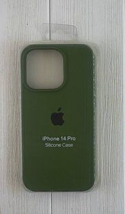 Чохол-накладка Silicone Case Original Full Cover для iPhone 14 Pro- №45 Army Green 40200494 фото