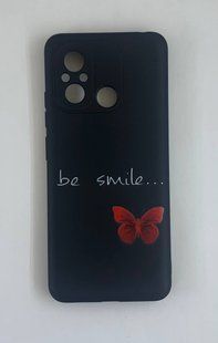 Накладка силіконова Case cute cartoons для Xiaomi Redmi 12C- Be Smile чорний 40201080 фото