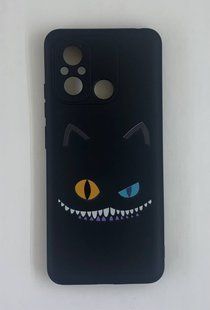 Накладка силіконова Case cute cartoons для Xiaomi Redmi 12C- Cat чорний 40201078 фото