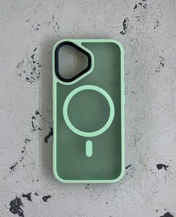 Чехол-накладка Metal Buttons with MagSafe для iPhone 14 Pro Max-мятно-зеленый 40201725 фото