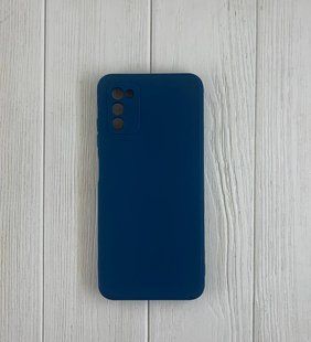 Накладка силиконовая Full Silicon для Samsung A03S - синий 40000287 фото