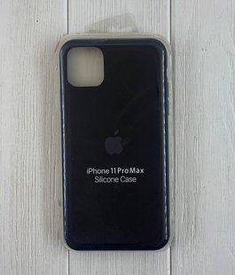 Чохол-накладка Silicone Case Original Full Cover для iPhone 11 Pro Max- №18 чорний 40000635 фото