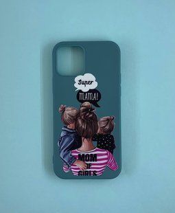 Накладка силіконова Max Capa Super Mom для iPhone 12/12 Pro- блакитний 815722 фото