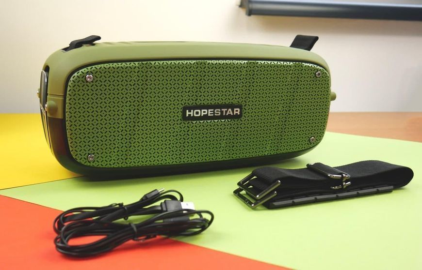 Bluetooth колонка Hopestar A20- зелений 161526 фото