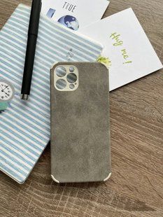 Накладка силіконова Lambskin Leather для iPhone 12 Pro 788342 фото