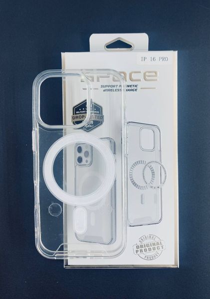 Чехол-накладка TPU Space Case Magnetic transparent для iPhone 16 Pro Max- прозрачный 40201650 фото