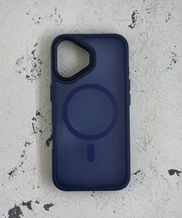 Чехол-накладка Metal Buttons with MagSafe для iPhone 14 Pro- синий 40201717 фото