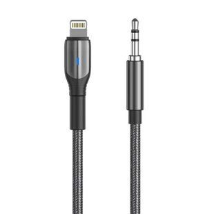 AUX кабель Aspor A232 (3.5мм to Lightning/1,2м)- чорний 910286 фото