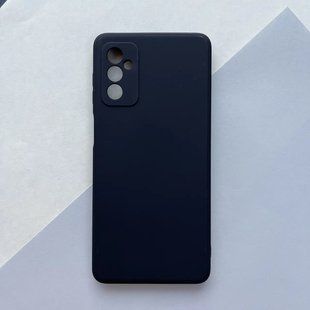 Накладка силиконовая Full Silicon для Samsung M52 с микрофиброй - черный 40000355 фото