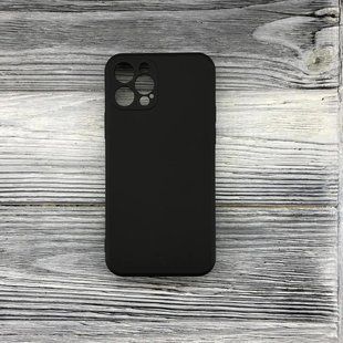 Чохол-накладка Luxury Original Square Liquid для iPhone 12- чорний 787124 фото