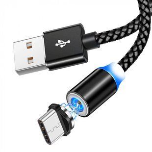 USB кабель Aspor 360 Pro Type-C magnetic- чорний 910253 фото