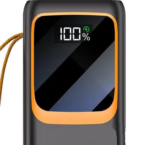 Power Bank Aspor A350 PD 50000mAh 22,5W/20W PD з ліхтариком+ cable Lightning/Type-C- чорний 51530 фото