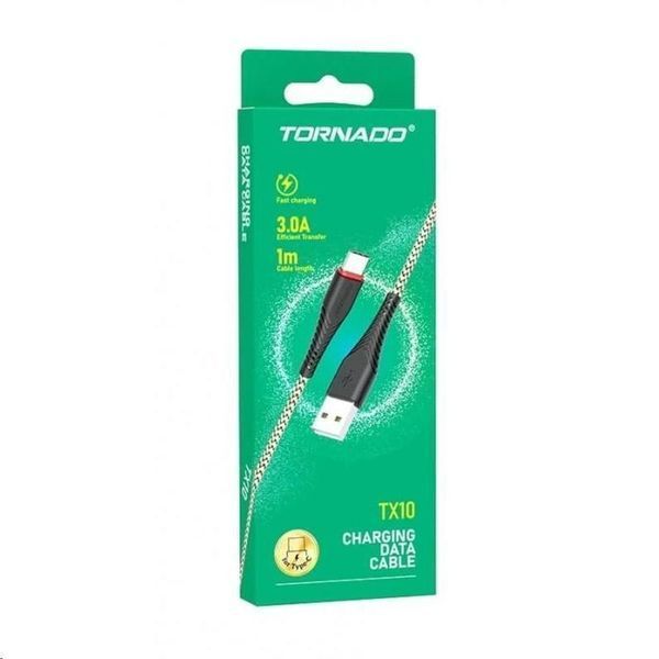 USB кабель Tornado TX10 Lightning (2,4A/1м) - серебряный 779921 фото