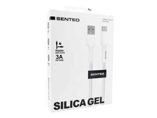 USB кабель Senteo SL-03 Silica Gel 3A FC Type-C 1м- білий 40201996 фото