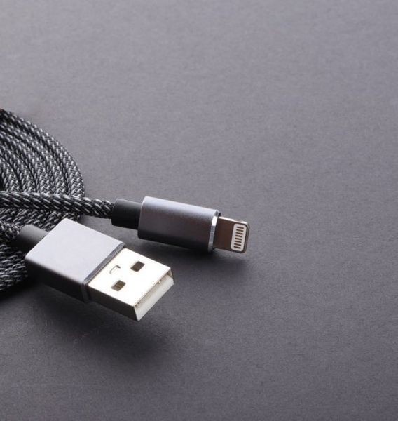 USB кабель Aspor A132L Lightning 2.1A/2м-графит 910203 фото