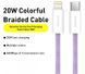 USB кабель Baseus Type-C to Lighting 20W 1m(CALD000005)- бузковий 40100042 фото 4