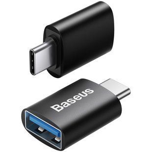 OTG Baseus USB to Type-C (ZJJQ000001)- чорний 40100026 фото