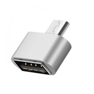 OTG USB на micro USB- срібло 833650 фото