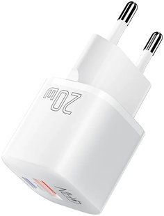 Сетевое зарядное устройство для Essager 20W usb+usb-c- белый 40201781 фото
