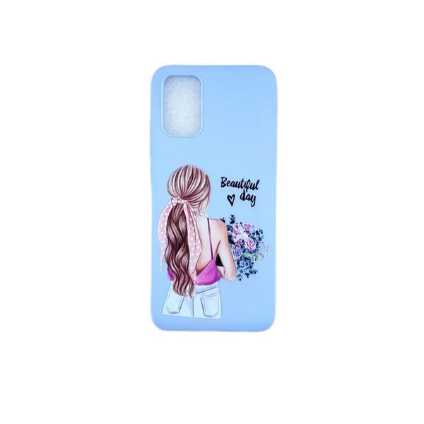 Накладка силиконовая Case cute cartoons для Samsung A02S-голубой 40000006 фото