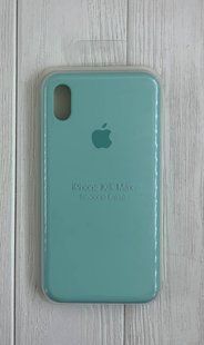 Чохол-накладка Silicone Case Original Full Cover для iPhone XS Max- №47 бірюзовий 813149 фото