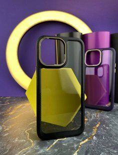 Чехол-накладка Carbon Style для iPhone 14 Pro- черный 40201276 фото