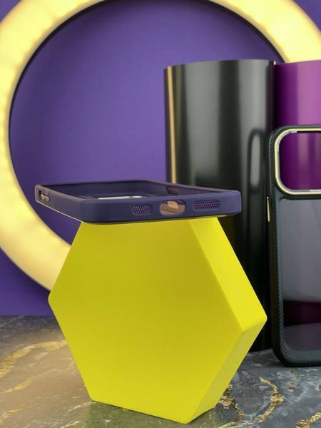 Чехол-накладка Carbon Style для iPhone 14-темно-фиолетовый 40201275 фото