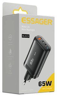 Сетевое зарядное устройство для Essager 65W usb+2usb-c- черный 51302 фото