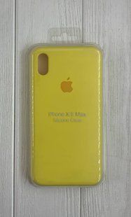 Чохол-накладка Silicone Case Original Full Cover для iPhone XS Max- №56 яскраво- жовтий 814855 фото