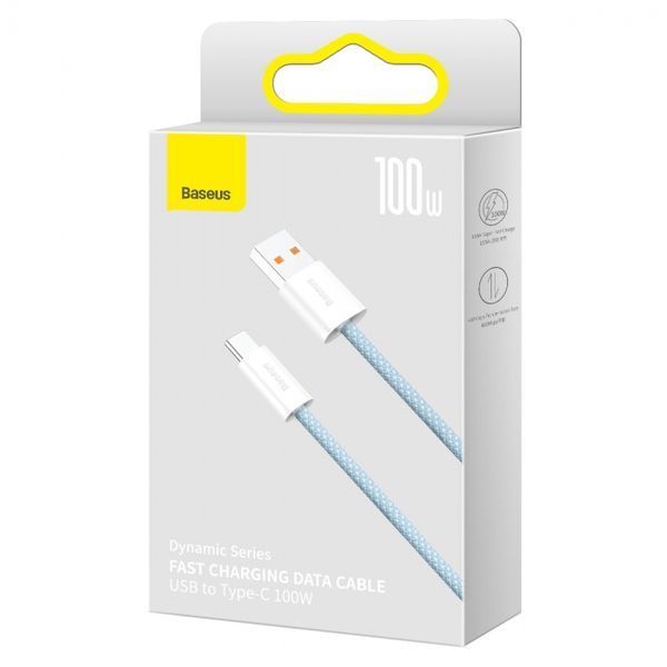 USB кабель Baseus USB to Type-C 100W 1m(CALD000603)- блакитний 51358 фото