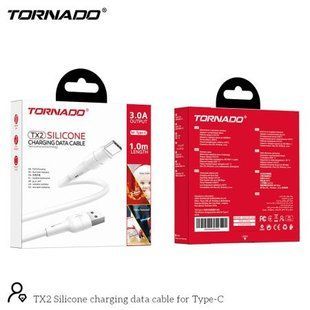 USB кабель Tornado TX2 Type-C (3,0A/1м)- білий 779913 фото