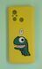Накладка силіконова Case cute cartoons для Xiaomi Redmi 12C- Динозавр жовтий 40201110 фото