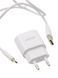 Сетевое зарядное устройство для Aspor A818 Plus (2.4A iQ) +USB кабель Lightning- белый 925029 фото 2