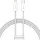 USB кабель Baseus Type-C to Lighting 2m(CALD020202)- белый 40100052 фото 1