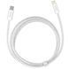 USB кабель Baseus Type-C to Lighting 2m(CALD020202)- белый 40100052 фото 3