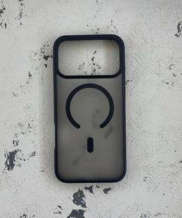 Чохол-накладка Matte Color with MagSafe для iPhone 17 Pro Max- чорний 40201901 фото