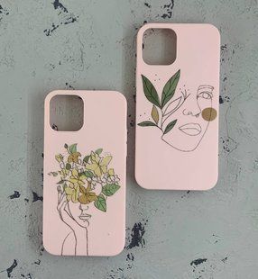 Накладка силиконовая Art Line для iPhone 12/12 Pro- розовый 815822 фото