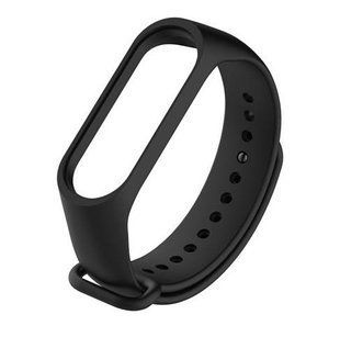 Ремінець силіконовий для Mi Band 5/6 - чорний 40200013 фото